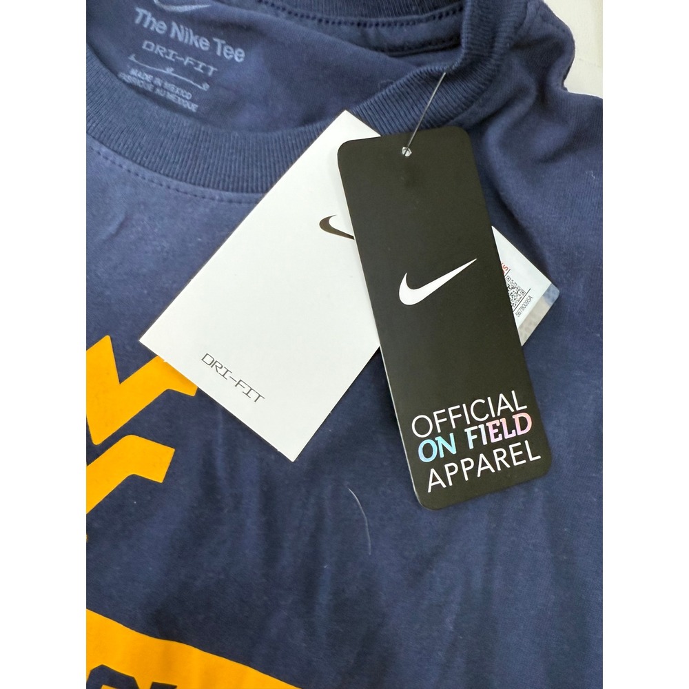 Nike West Virginia Mountaineers Dri-FIT On Field Tee Shirt Mens Large New - Picture 2 of 8